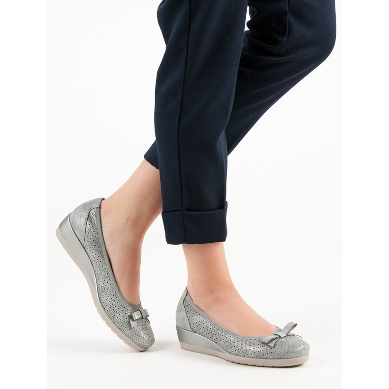 Vinceza Bekväma kilpumpar grå 2
