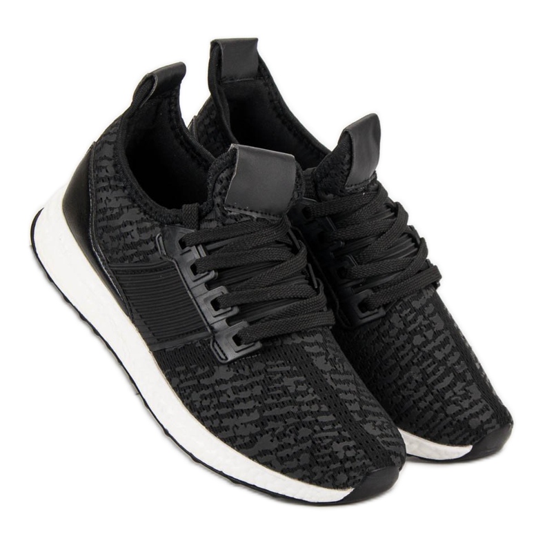 Slip-on sportskor svart 1