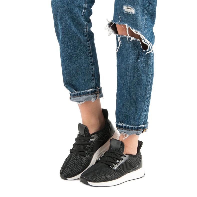 Slip-on sportskor svart 2