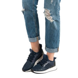 Slip-on sportskor blå 1