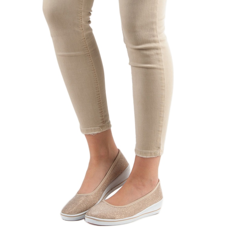 Comer Gold Wedge Sneakers gyllene 1