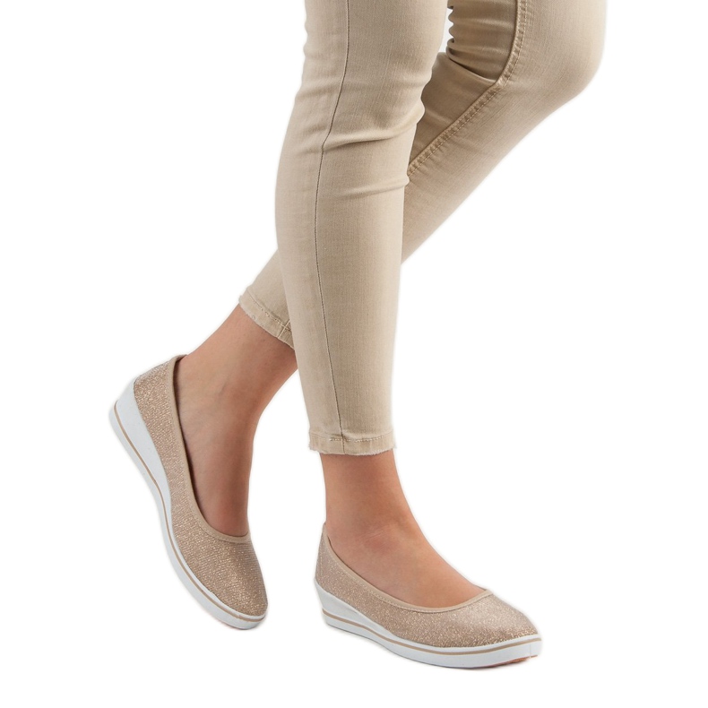 Comer Gold Wedge Sneakers gyllene 2