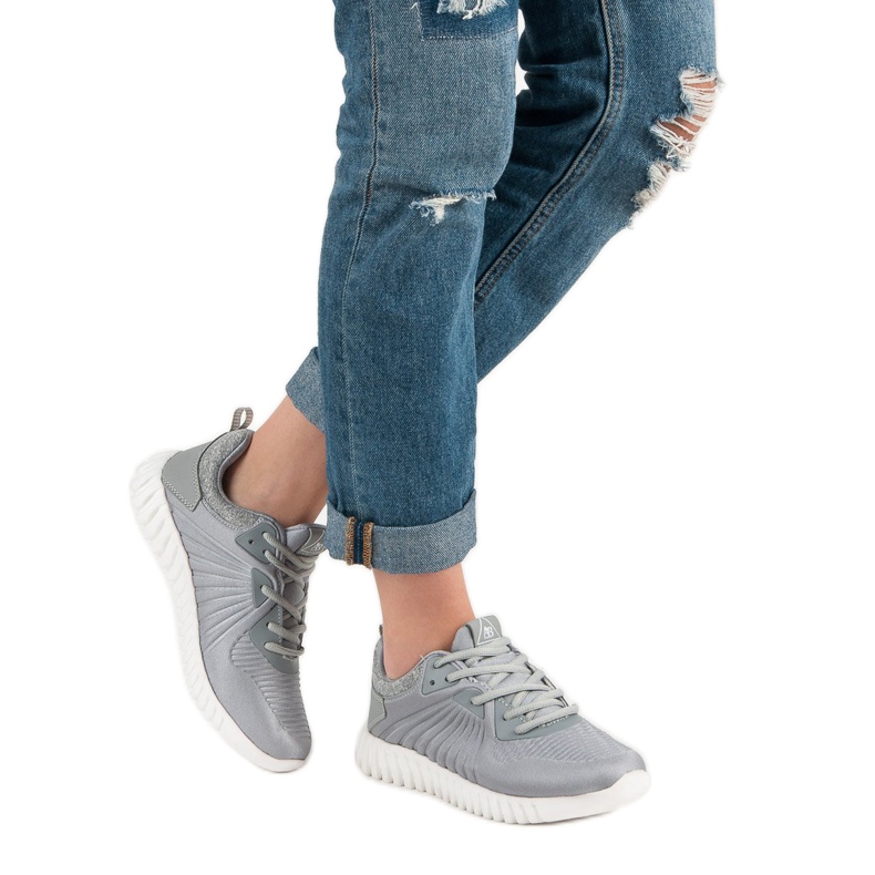 Ax Boxing Trendiga träningsskor grå 2