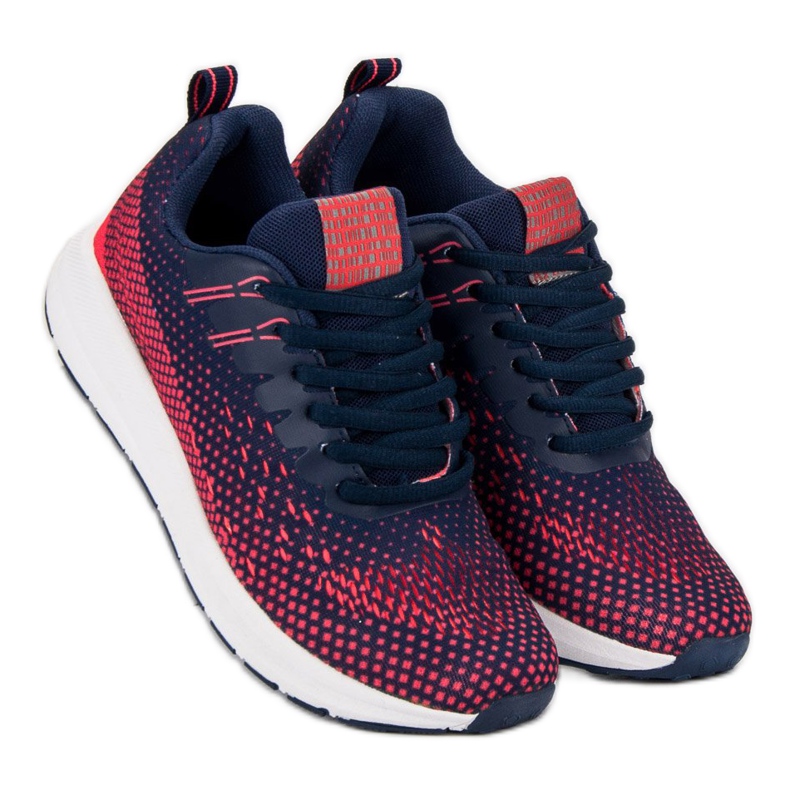 Ax Boxing Bekväma sportskor blå röd 1