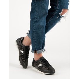 Kylie Sportskor med kristaller svart 1