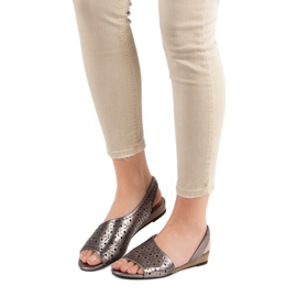 VINCEZA sandaler grå 2