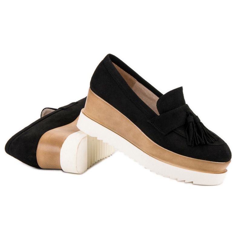 Corina Black Wedge Moccasins svart 2