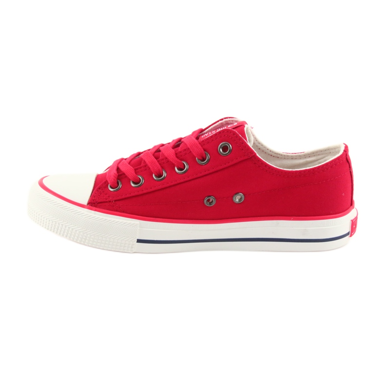 Red Big Star 274339 bundna sneakers röd 2