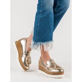 Corina Golden Wedge Loafers gyllene 2