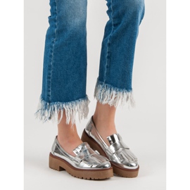 Corina Lackerade loafers grå 1