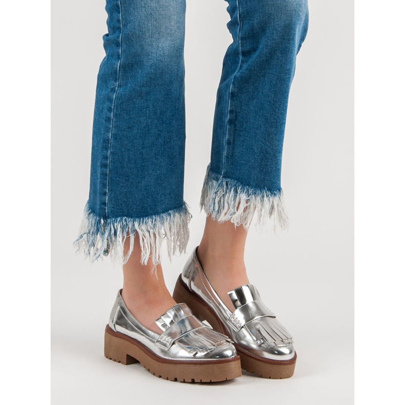 Corina Lackerade loafers grå 1