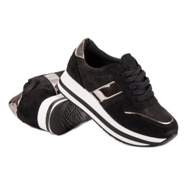 Bestelle Trendiga svarta sneakers 1