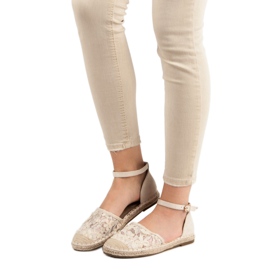 Nio Nio Spets Espadrilles brun 2