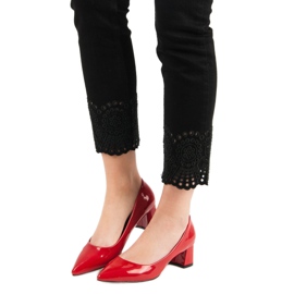 Diamantique Eleganta röda pumpar 1
