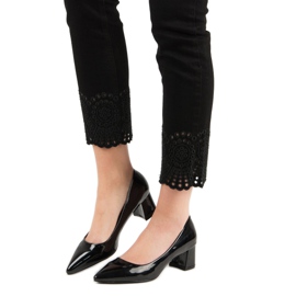 Diamantique Eleganta svarta pumpar 1