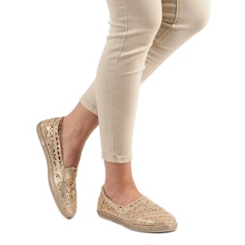 Sweet Shoes Golden Spets Espadrilles gyllene 1