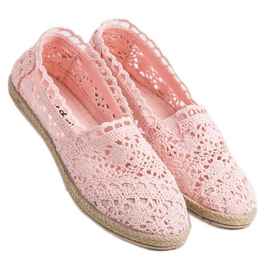 Sweet Shoes Rosa spets Espadrilles 1
