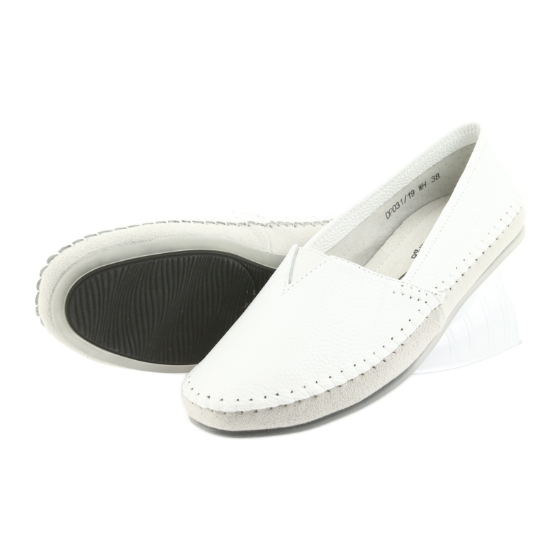 Kvinnor loafers Filippo 031 vit grå 5
