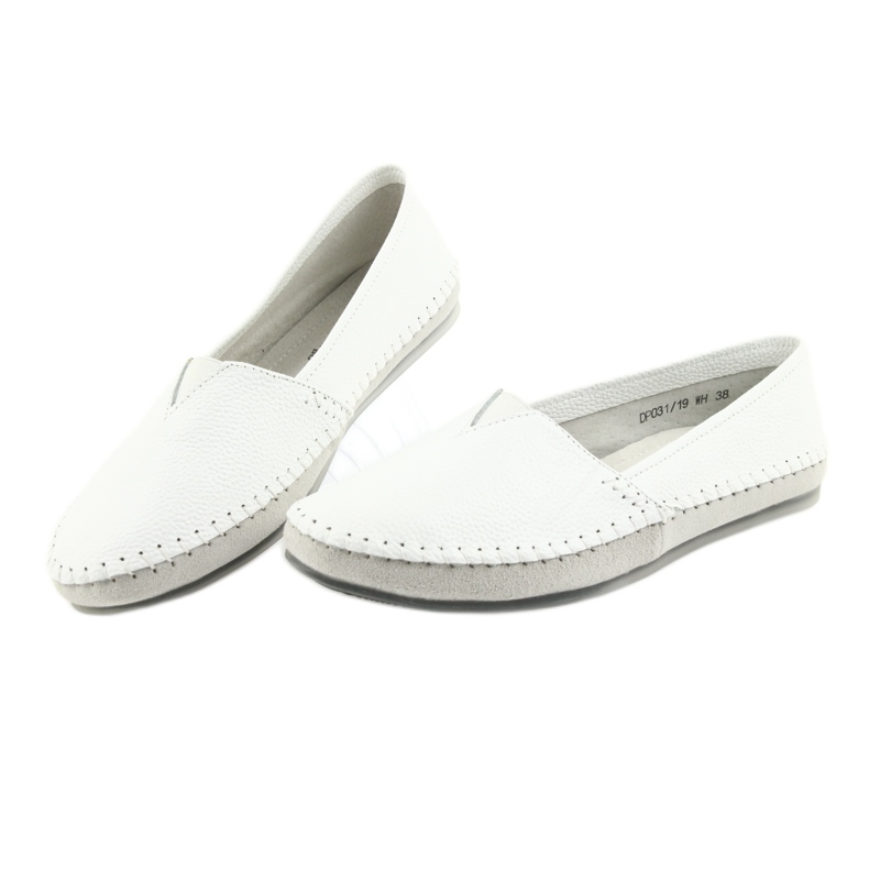 Kvinnor loafers Filippo 031 vit grå 3