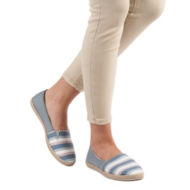 Sweet Shoes Randiga slipons grå mångfärgad 2