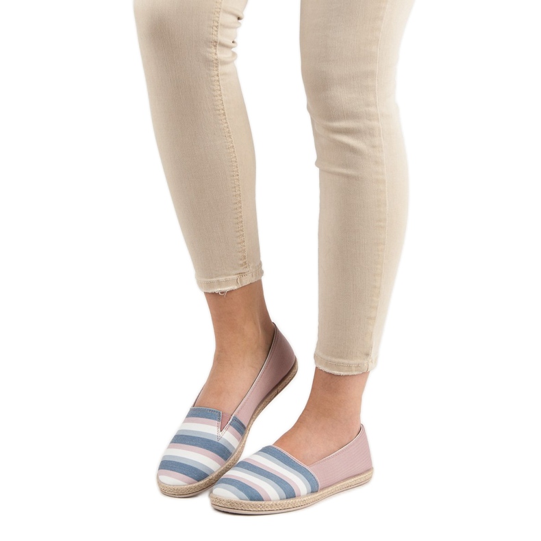 Sweet Shoes Randiga slipons mångfärgad rosa 1