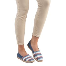 Sweet Shoes Randiga slipons blå 1