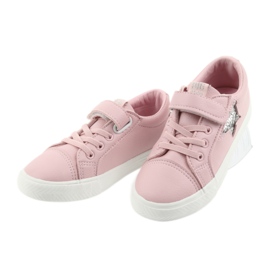 Big Star kardborreband sneakers star 374104 rosa grå 3