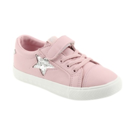 Big Star kardborreband sneakers star 374104 rosa grå 1