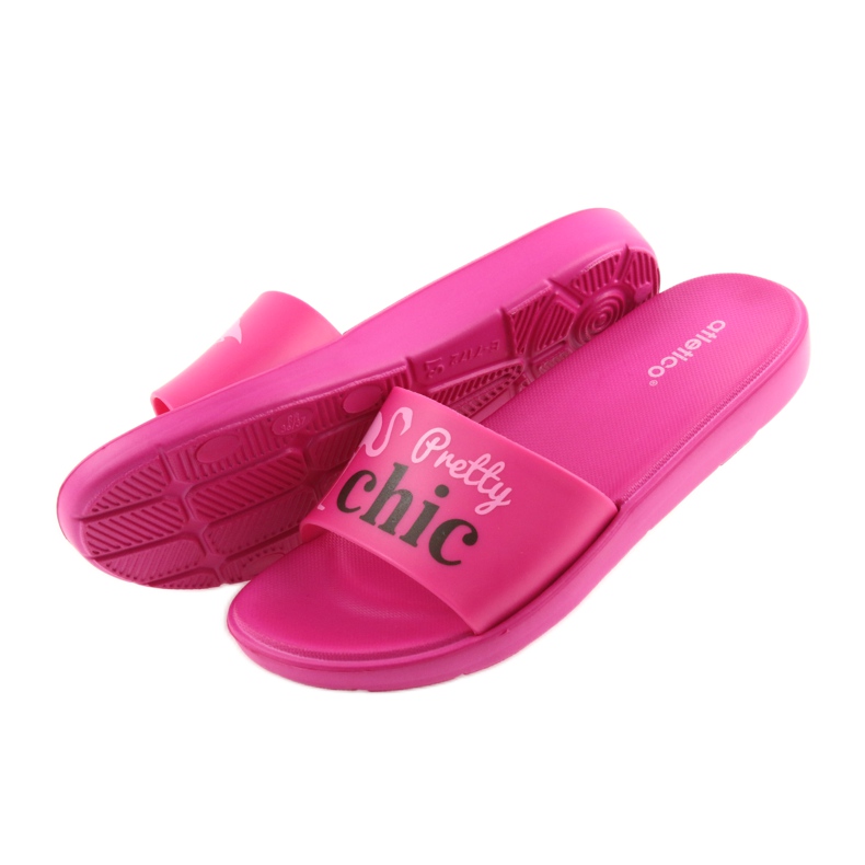 Flamingos Atletico tofflor för kvinnor svart rosa 5