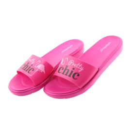 Flamingos Atletico tofflor för kvinnor svart rosa 4