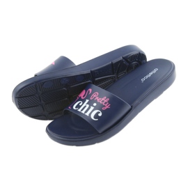 Flamingos Atletico tofflor för kvinnor vit rosa marinblå 5