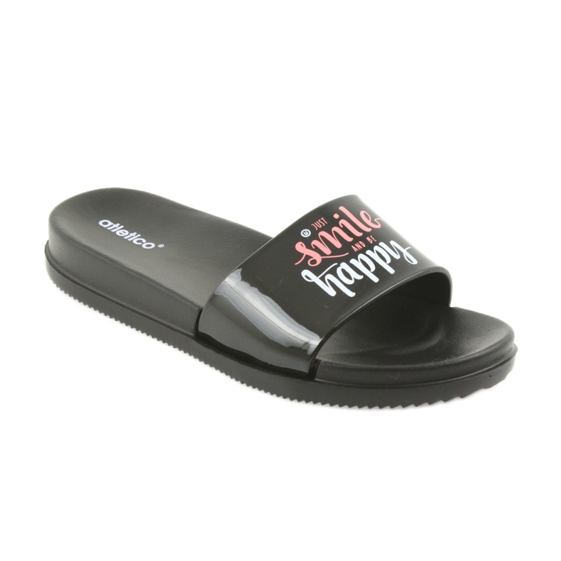 Happy Atletico svarta tofflor för kvinnor 1