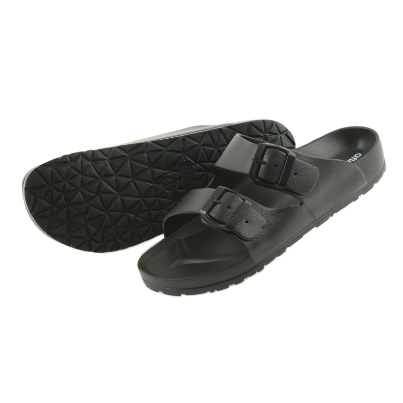 Atletico svarta mäns profilerade tofflor 4