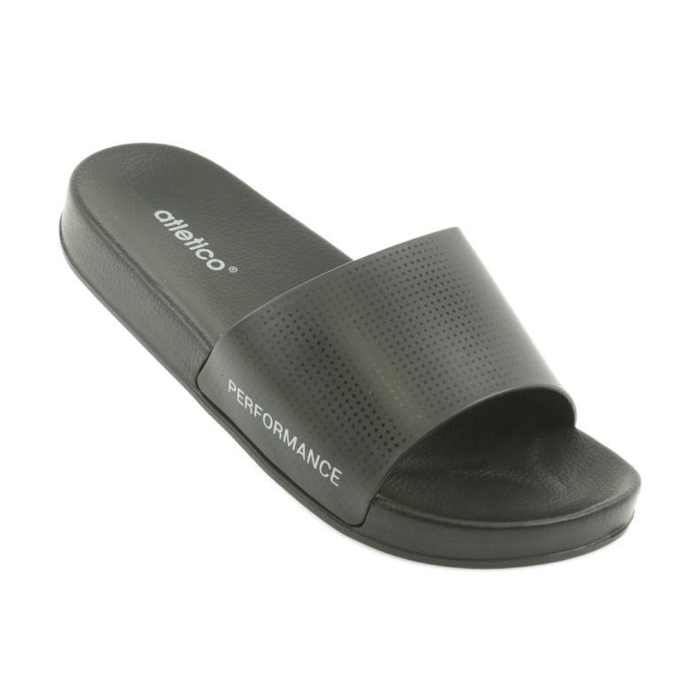 Atletico svarta mäns profilerade tofflor 5