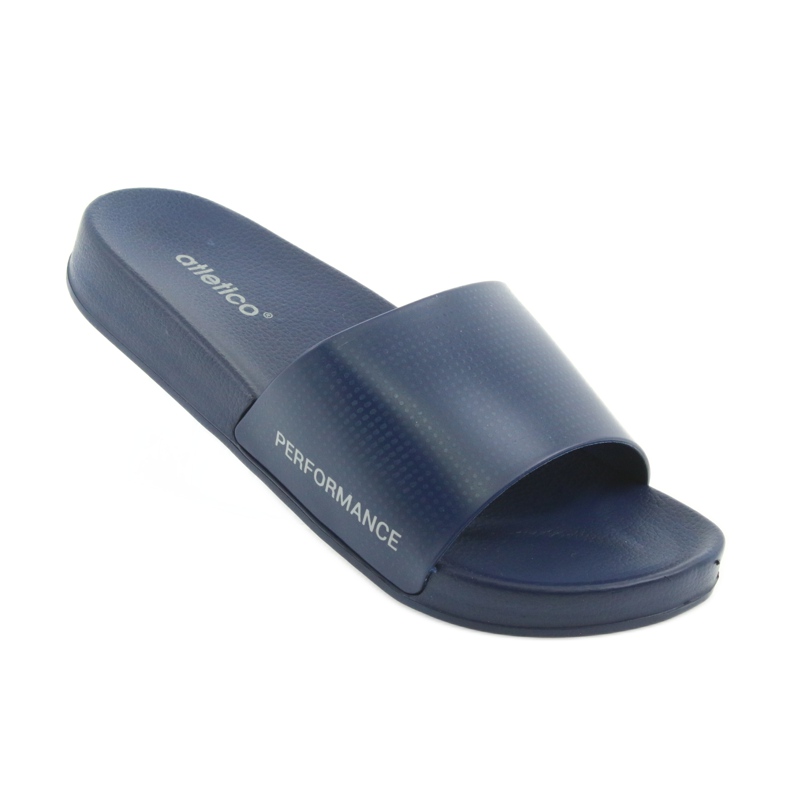 Atletico marinblå mäns profilerade tofflor 1