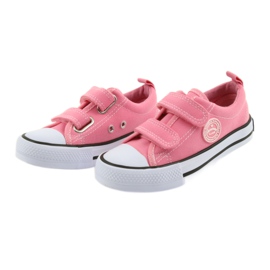 Amerikanska rosa American Club LH50 sneakers vit 4