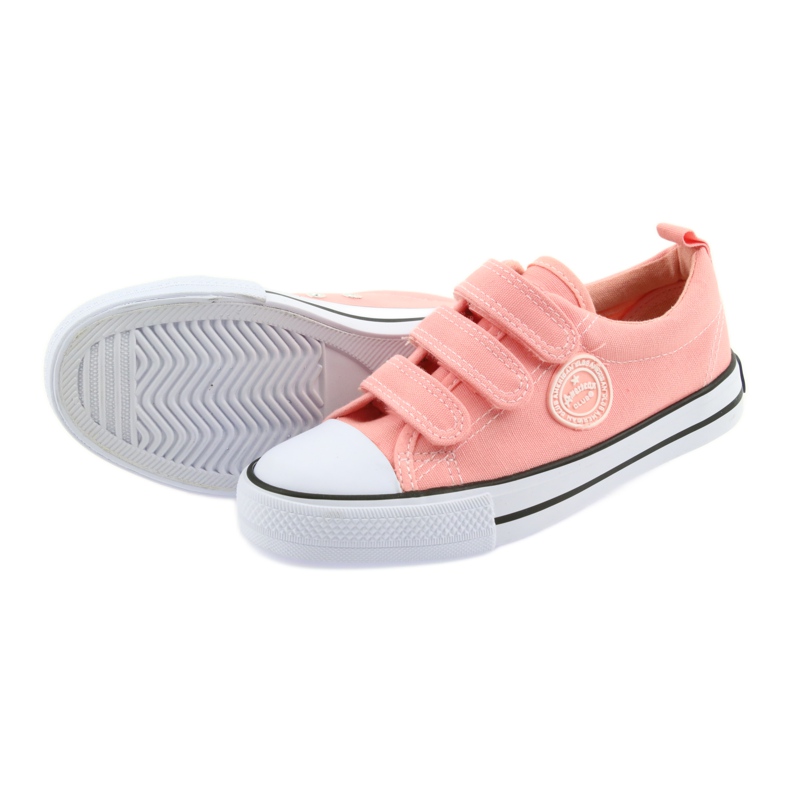 American Club Amerikanska rosa sneakers LH49 vit 4