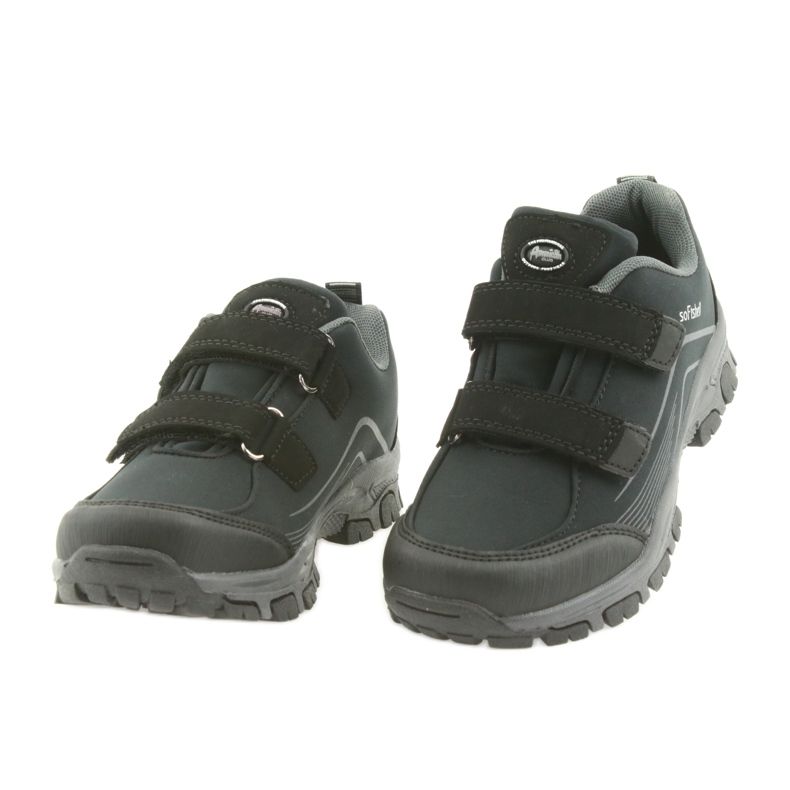 ADi American Club softshell barnsportskor svart grå 4