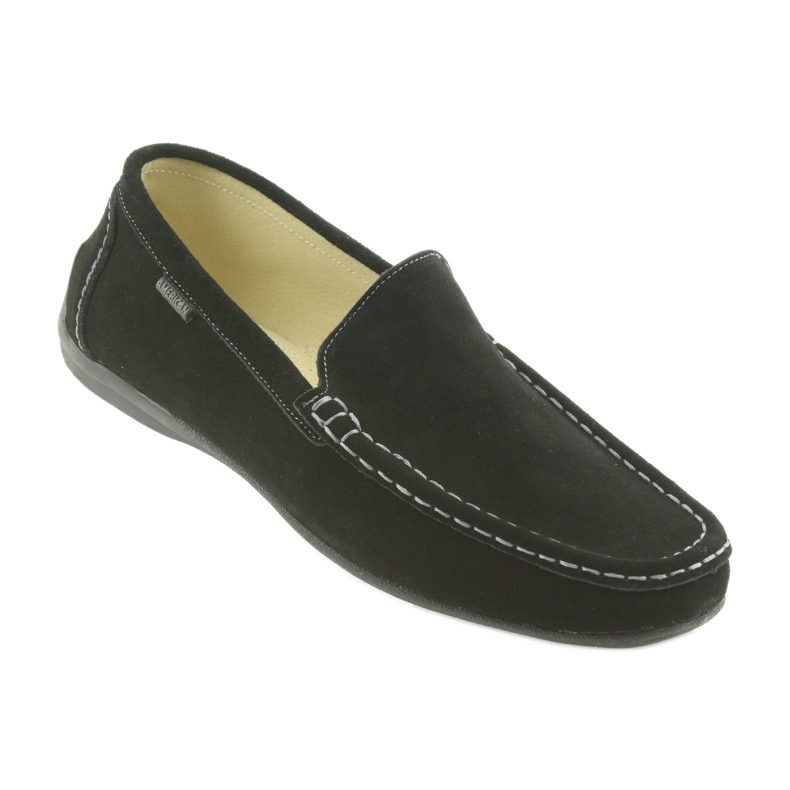 Loafers herrskor i läder American Club 01/2019 svart 1