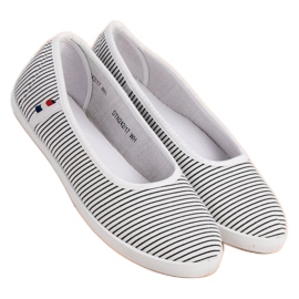 McKey Textil Ballerina med ränder vit svart 1