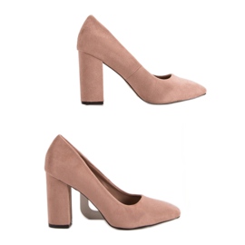 Sweet Shoes Mocka pumpar på en pelare rosa 2