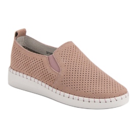Filippo Sneakers i läder rosa 1