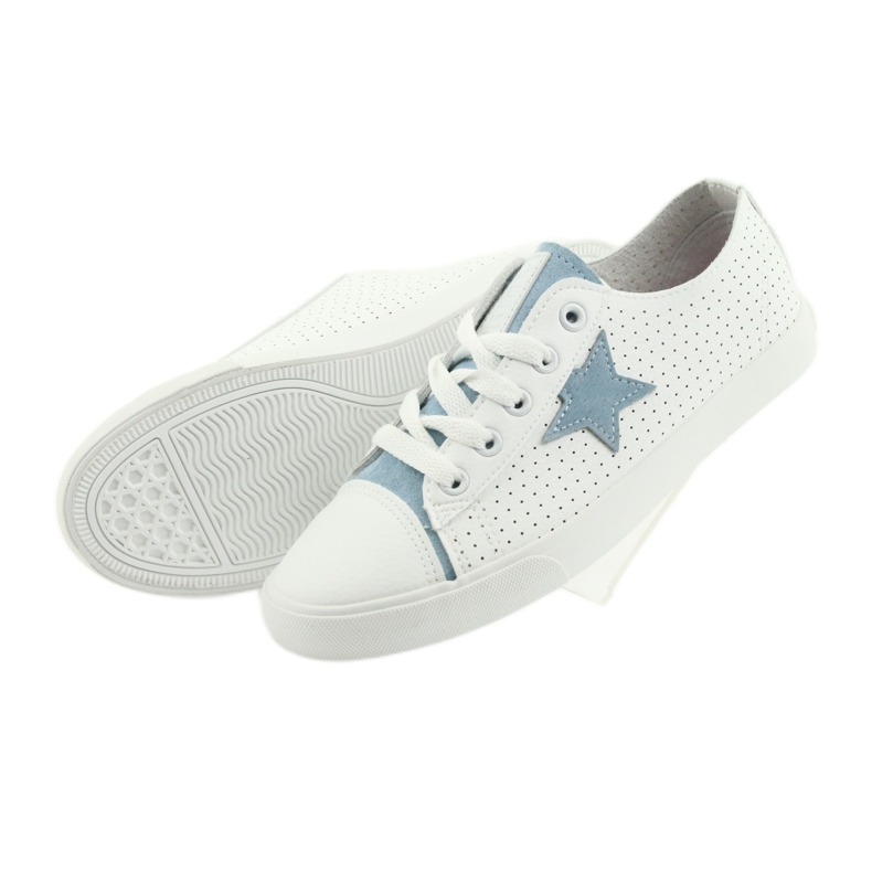 Big Star sneakers star blue 274692 vit blå 3