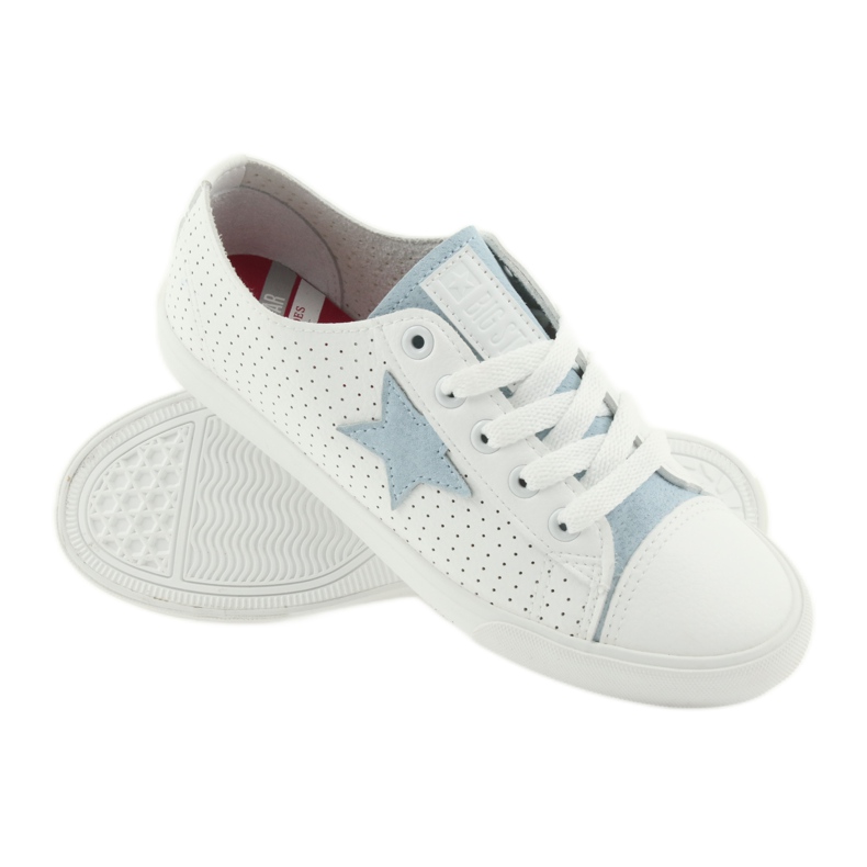 Big Star sneakers star blue 274692 vit blå 5