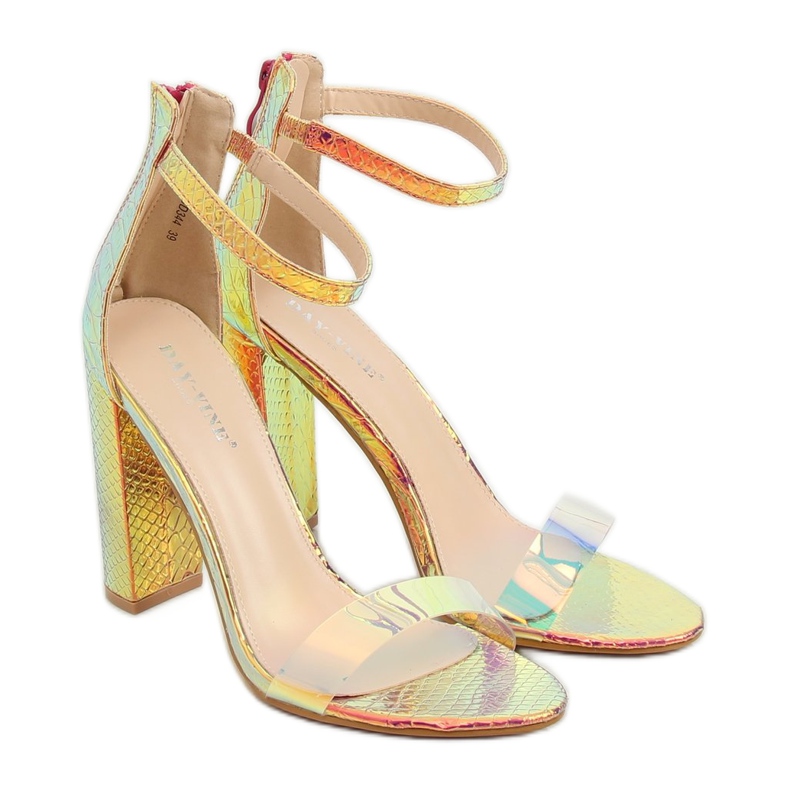 Sandaler bensin guldfärg BD344 Guld gyllene 1