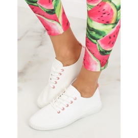 Kvinnors vita och rosa sneakers BO-1 Pink 1