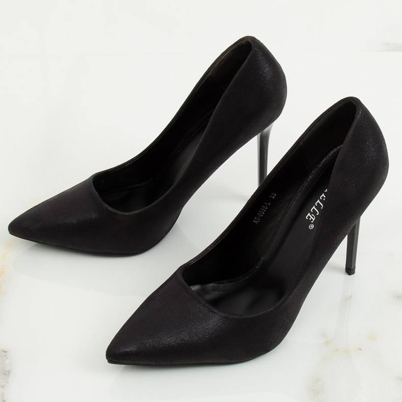 Svarta kvinnors höga klackar AT-0596-L Svart 1
