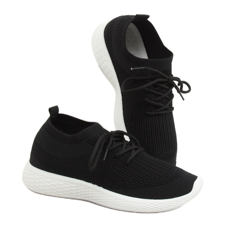 Svart X-9755 Svarta sportskor 2