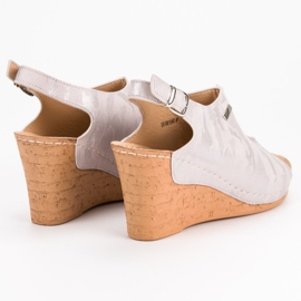 Filippo Sandaler med kil och mönster rosa 1