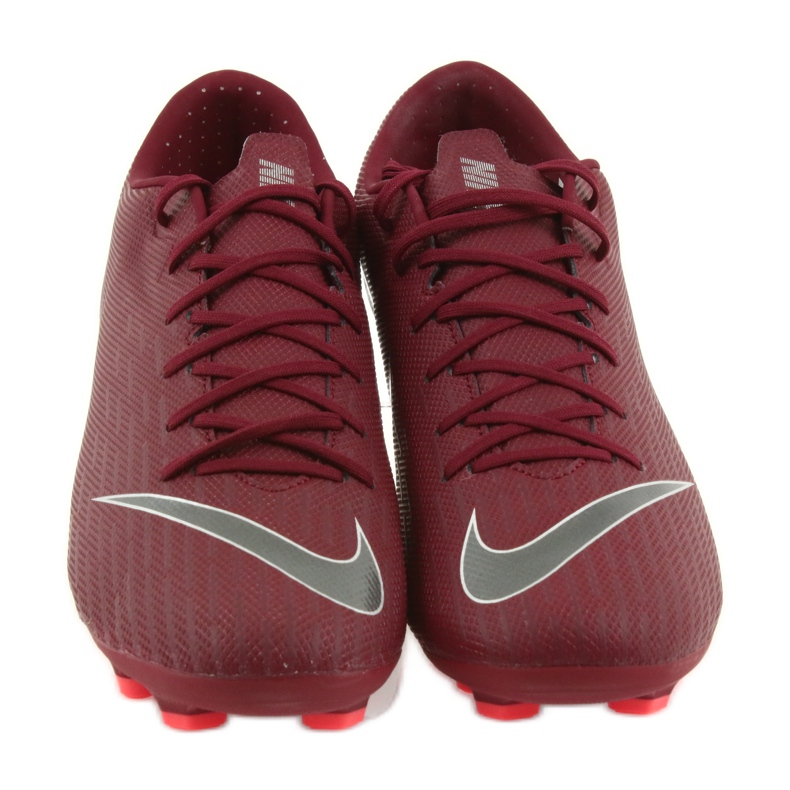 Nike Mercurial Vapor 12 Academy FG M AH7375-606 fotbollsskor rödvin röd 3